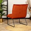 Bronx71 Samt Sessel Malaga modern kupfer / rostbraun Bild 5