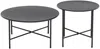 Vente-unique - NIKAO Gartensitzgruppe Metall Schwarz - B 70 cm x H 45,5 cm x L 70 cm Bild 3