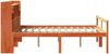 vidaXL Massivholzbett mit Regal ohne Matratze Wachsbraun 160x200 cm 3322075 Bild 5