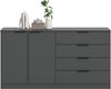 Kommode (B/H/T: 148x80x35 cm) in anthrazit Bild 5