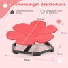 Sensorischer Drehstuhl Kinder 360° Kinderdrehstuhl Karussell Autismus Kinderstuhl mit rutschfester Metallbasis Rot Blume Bild 2