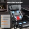 HOMCOM Schreibtischstuhl Bürostuhl mit Massagefunktion (Chefsessel, 1 St), 6-Punkt-Massage, Fußstütze, Heizfunktion Bild 4