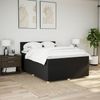 vidaXL Boxspringbett mit Matratze Schwarz 160x200 cm Stoff 3289026 Bild 4