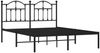 vidaXL Bettgestell mit Kopfteil Metall Schwarz 140x190 cm 353439 Bild 3