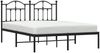 vidaXL Bettgestell mit Kopfteil Metall Schwarz 140x190 cm 353439 Bild 4