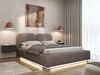 Selsey 'Comoves' Polsterbett 160x200 mit Chenillebezug und LED, Braun Bild 3