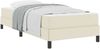 vidaXL Bettrahmen mit Matratze Creme 90 x 200 cm Stoff 3398610 Bild 2