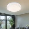 LED Deckenleuchte, dimmbar, Alu weiß, D 26 cm Bild 3