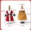 ABC Weinflaschenbezug, für Weihnachten, rot, Polyester, 4 x 18 x 22 cm Bild 3