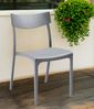 Dmora Gartenstuhl Lupia, Gartensitz, Outdoor-Stuhl, Outdoor-Sessel, Made in Italy, 54x46 h80 cm, Grau Bild 2