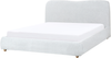 Bett mit Stauraum BLAGNAC Stoff Hellgrau 160 x 200 cm Bild 5