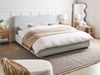 Bett mit Stauraum BLAGNAC Stoff Hellgrau 160 x 200 cm Bild 3
