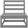 vidaXL 2-tlg. Garten-Lounge-Set mit Kissen Grau Kiefer Massivholz 805762 Bild 3