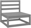 vidaXL 2-tlg. Garten-Lounge-Set mit Kissen Grau Kiefer Massivholz 805762 Bild 2