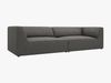 Micadoni Sofa Ruby 4-Sitzer Kord Scala Dunkelgrau Bild 2