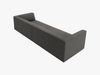 Micadoni Sofa Ruby 4-Sitzer Kord Scala Dunkelgrau Bild 3