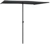 vidaXL Sonnenschirm mit Aluminium-Mast 2x1,5 m Schwarz 47342 Bild 3