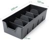 KONZEPT Gewürzregal Gewürz Organizer für Schrank, Gewürzbehälter aus Plastik, 2-tlg, Gewürzorganiser Küche Bild 2
