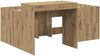 vidaXL Hochbett mit Schreibtisch für Kinder Artisan-Eiche 3422674 Bild 3