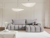 Selsey 'Dandelino' Ecksofa mit Schlaffunktion, Stauraum und Samtbezug, grau, rechts, 80 x 275 x 168 cm Bild 2