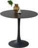 Esstisch >Josh< in schwarz, Keramik, Metall - 75x90cm (HxD) Bild 3