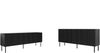 Wohnzimmer-Set Intori I Kommode, TV-Lowboard (Farbe: Schwarz) Bild 2