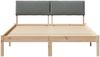 vidaXL Bettgestell Braun und Dunkelgrau 160 x 200 cm Massivholz Kiefer 878525 Bild 5