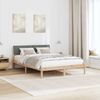vidaXL Bettgestell Braun und Dunkelgrau 160 x 200 cm Massivholz Kiefer 878525 Bild 4