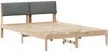vidaXL Bettgestell Braun und Dunkelgrau 160 x 200 cm Massivholz Kiefer 878525 Bild 2
