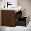 Badezimmer Badmöbel-Set Thermis 60 cm – Dunkel Braun – Badezimmermöbel mit Waschbecken Bild 3