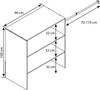 VCM Kleiderschrank Dacho II 916978 Sonoma-Eiche B. 90 x H. 100 x T. 50 cm Bild 4