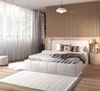 FDM Polsterbett TOPSELLER Stauraumbett MADE IN EU - aus hochwertigem Velours (verfügbar 90x200 120x200 140x200 160x200 180x200cm, Bettrahmen, Bett, Optional mit Matratze bestellbar, mit großen gepolsterten Kopfteil, mit Bettkasten zum aufklappen), Meta... Bild 5