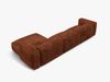 Micadoni Ecksofa Martina 3-Sitzer Rechts Kord Ziegel Bild 4