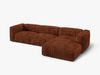 Micadoni Ecksofa Martina 3-Sitzer Rechts Kord Ziegel Bild 3