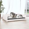 vidaXL Hundebett Weiß 105,5x75,5x28 cm Massivholz Kiefer 821463 Bild 3