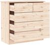 vidaXL Kommode ALTA 77x35x73 cm Massivholz Kiefer 353921 Bild 3
