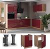 Spülenunterschrank Fame-Line Bordeaux Hochglanz/Goldkraft Eiche 60 cm Vicco Bild 4