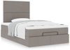 vidaXL Ottoman-Bett mit Matratze Taupe 120x200 cm Stoff 3313068 Bild 4