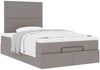 vidaXL Ottoman-Bett mit Matratze Taupe 120x200 cm Stoff 3313068 Bild 5