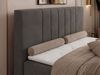 Boxspringbett INERO 200x200 mit Matratze H3 und Topper Visco, 7-Zonen-Multipocket-Kern, zwei Bettkästen, Doppelbett, gepolstert Kopfteil - Dunkelgrau Velvet Bild 5