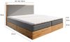 Masseno Boxbett VERDON 180x200 cm mit Bonell Matratze und Topper, Doppelbett, Polsterbett mit Kopfteil, Boxspringbett Bild 3