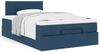 vidaXL Ottoman-Bett mit Matratze Blau 120x200 cm Stoff 3311455 Bild 4