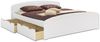 Doppelbett 3 Bettkasten 200x200 Seniorenbett Ehebett Massivholz Kiefer Zubehör wählbar V-60.50-20W Federleisten und Matratze Bild 5