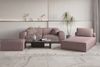Chaiselongue Sezlong Liege CELES PREMIUM in Stoff Scala Lavendel Bild 2