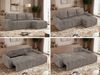 Ecksofa NESSARO L mit Schlaffunktion und Bettkasten, Bonellfederkern, Stauraum, L-förmiges Sofa, DL-System, lose Kissen - Hellbraun Cord - Rechts Seite Seite Bild 2