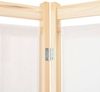 vidaXL 6-teiliger Raumteiler Cremeweiß 240 x 170 x 4 cm Stoff 248174 Bild 5