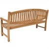 Gartenbank Bergamo Teak Massivholz 180 cm Bild 5