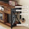 TV Schrank Industrial Stil 140cm Fernsehtisch 2 Schränke Holz Lowboard Bild 5