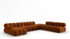 Micadoni Modulares Panorama Ecksofa Bellis 7-Sitzer Rechts Samt Bluvel Terrakotta Bild 2