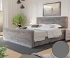 Boxspringbett Schlafzimmerbett CELES 160x220cm Stoff Monolith Silbergrau Bild 2